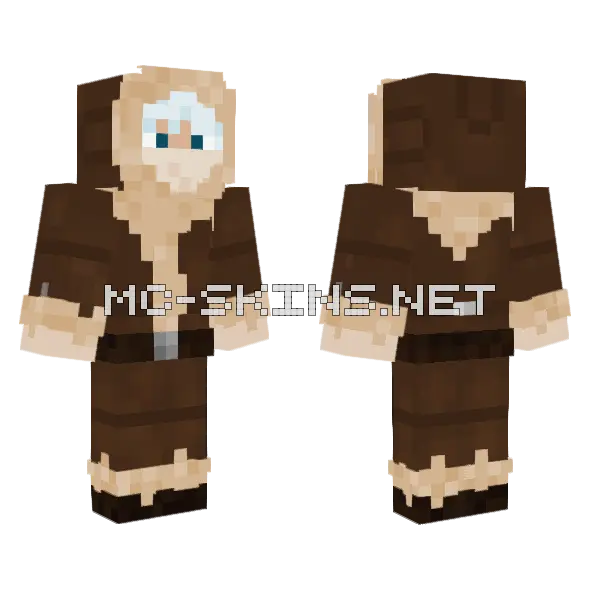 Eskimo Boy Minecraft skin, front and back