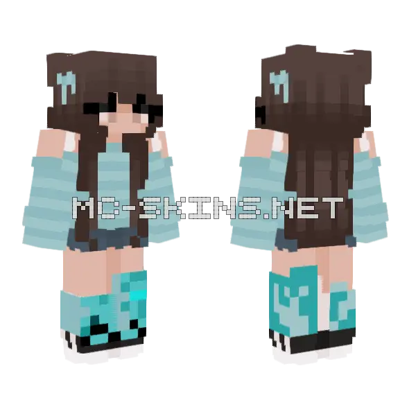 Esmeray Craft TV Minecraft skin, front and back