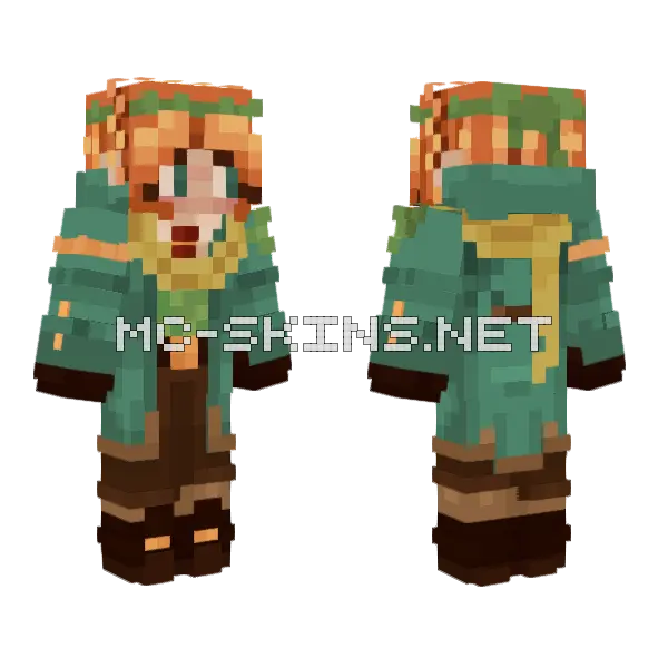 Esmerelda Merit Minecraft skin, front and back