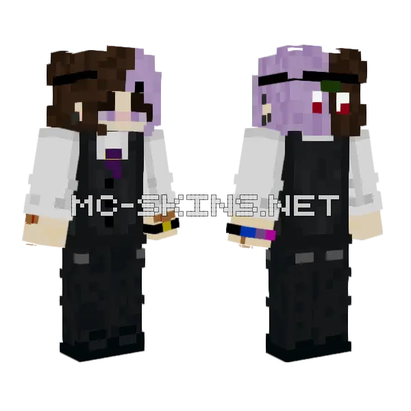 Esmoquin Suit Minecraft skin, front and back