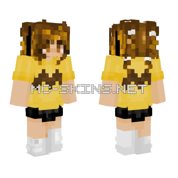 Esna Brown Minecraft skin, front and back