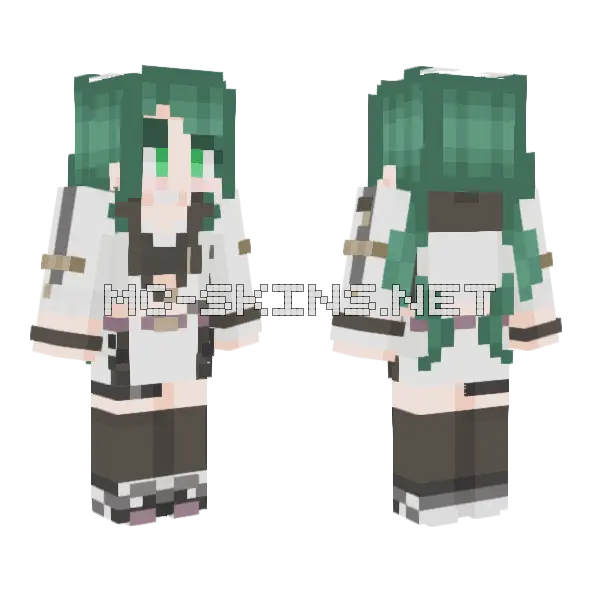 Esora Shimizu Minecraft skin, front and back