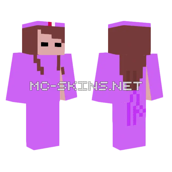 Espeon Outfit Minecraft skin, front and back
