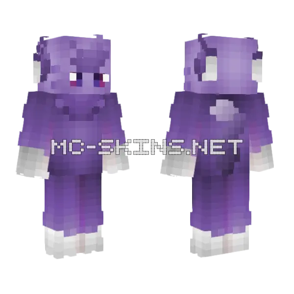 Espurr Part 2 Pokemon Minecraft skin, front and back