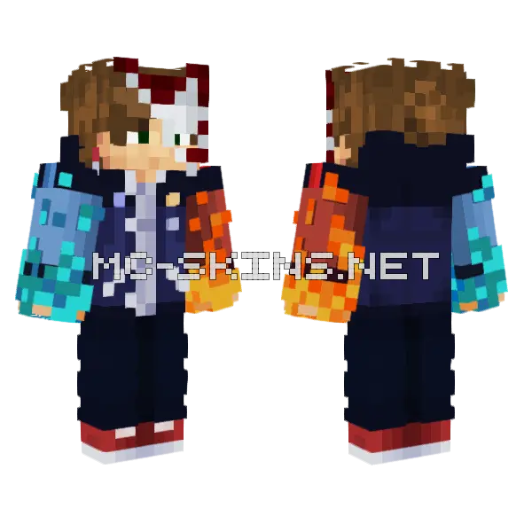 Estailus Minecraft skin, front and back
