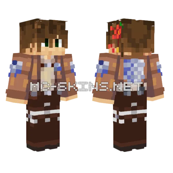 Estailus Aot Minecraft skin, front and back