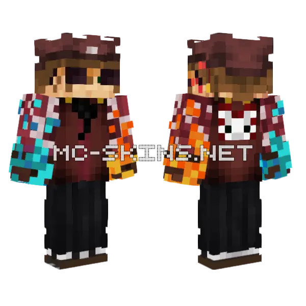 Estailus Vaquero Minecraft skin, front and back
