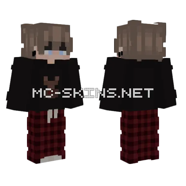 Ethan Jammies Minecraft skin, front and back