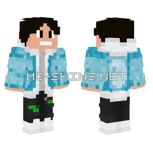 Eu No Drip Minecraft skin, front and back
