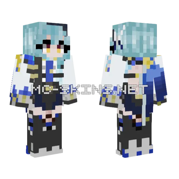 Eula Simplified Minecraft skin, front and back