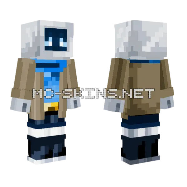 Eva Turing Minecraft skin, front and back