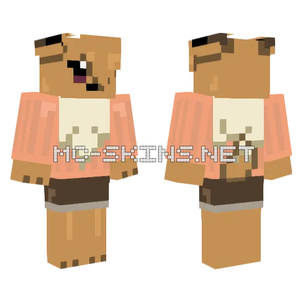 Eve The Eevee Minecraft skin, front and back