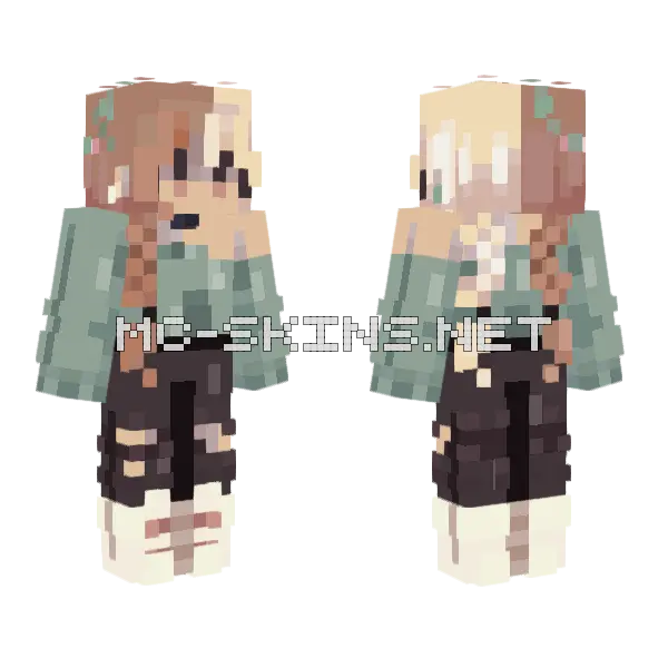 Evening Stranger Minecraft skin, front and back