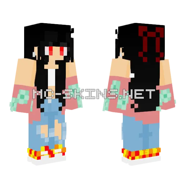 Eventful S Re Color Minecraft skin, front and back