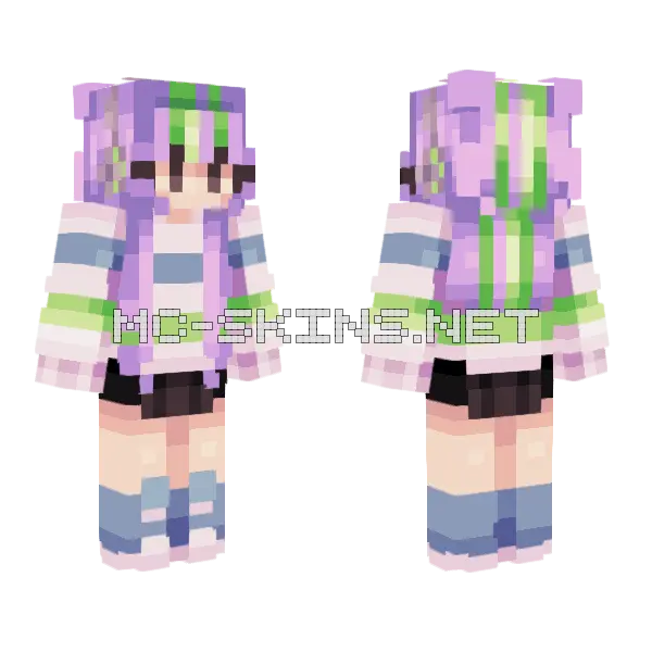 Everlasting Poison Rce Minecraft skin, front and back