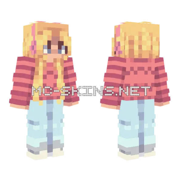 Evermoon Sfa16 Girl Minecraft skin, front and back
