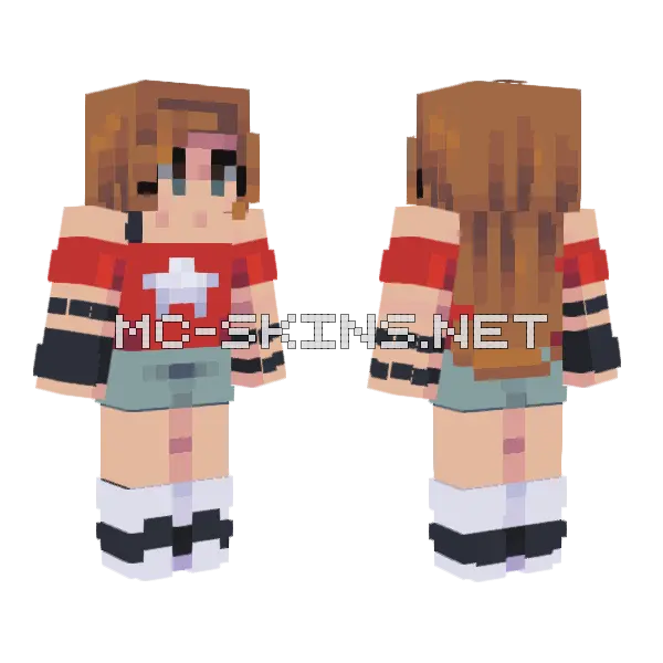 Everrain Sfa 9 Minecraft skin, front and back