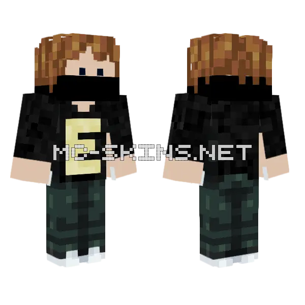 Evertech Boy Minecraft skin, front and back