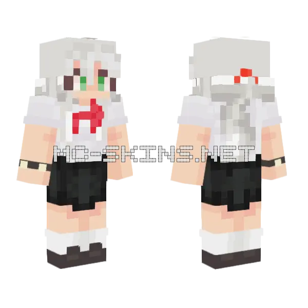 Evette Zoticus Girl Minecraft skin, front and back
