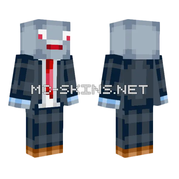 Evil Fazhedharpy Minecraft skin, front and back