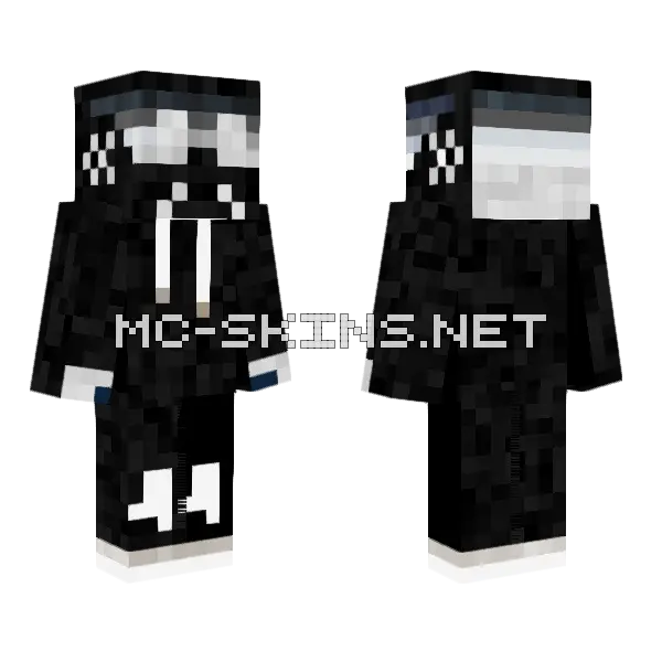 Evil Ghost Minecraft skin, front and back