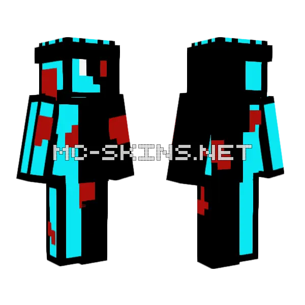 Evil Grave Too Evil Minecraft skin, front and back