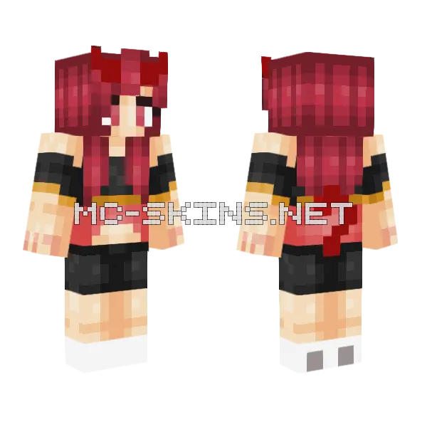 Evil I Tried So Hard M Minecraft skin, front and back