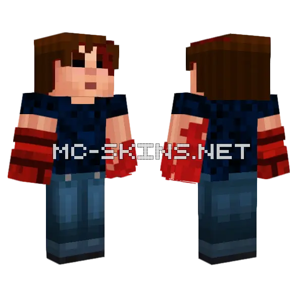 Evil Jesse Minecraft skin, front and back