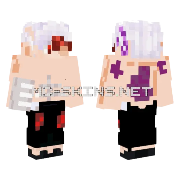 Evil Kid Minecraft skin, front and back
