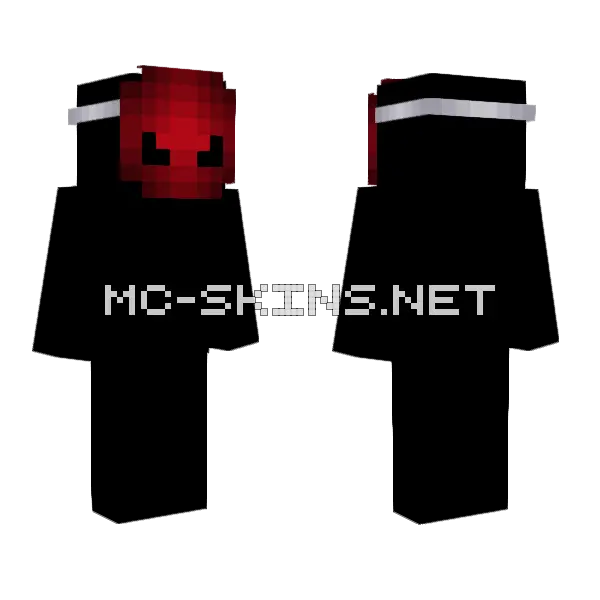 Evil Pumpkin Mask Base Minecraft skin, front and back