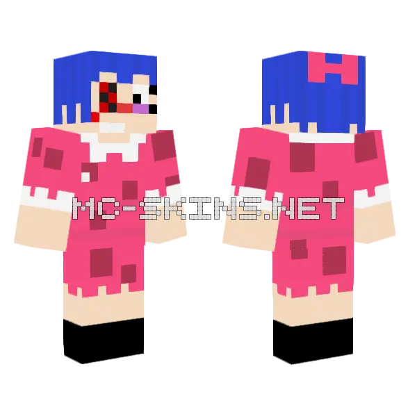 Evil Ragatha Minecraft skin, front and back