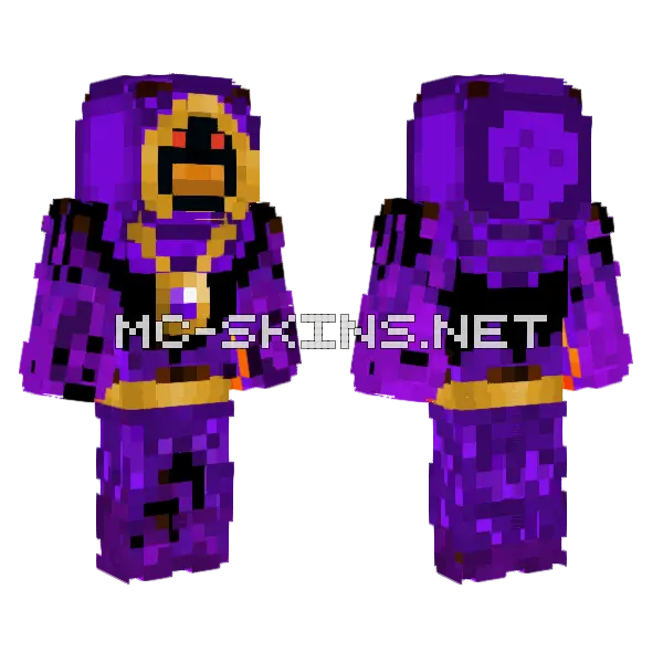 Evil Shadow Duck Minecraft skin, front and back
