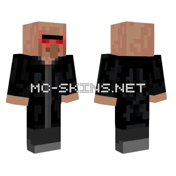 Evil Villager Minecraft skin, front and back