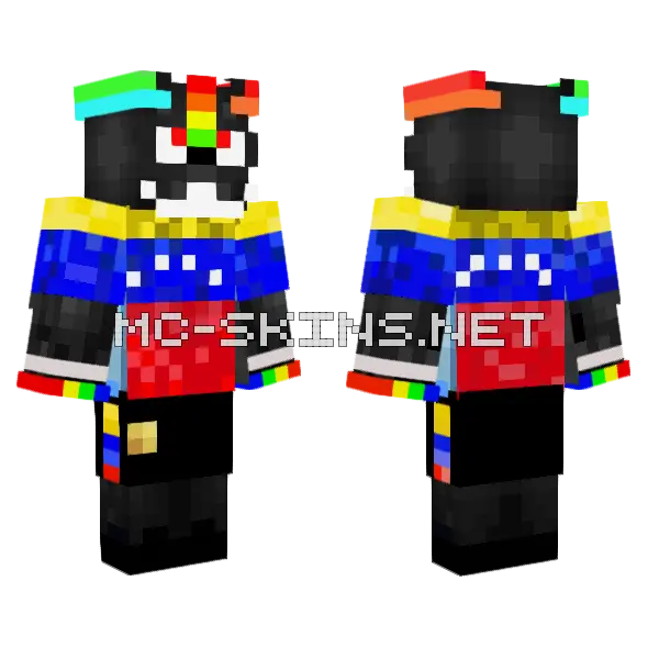 Evilpochaco Venezuela Flag Skin Minecraft skin, front and back