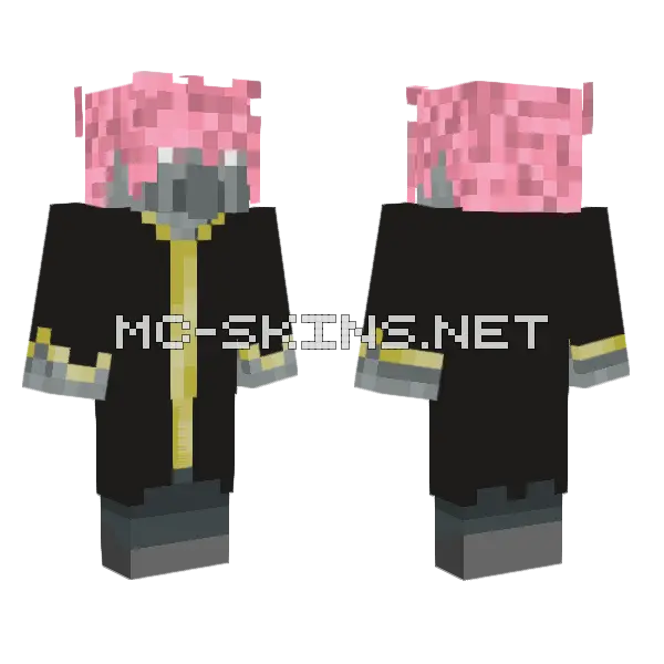 Evoker SSJ Rose Minecraft skin, front and back