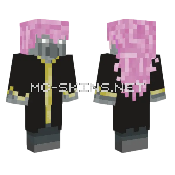 Evoker SSJ3 Rose Minecraft skin, front and back