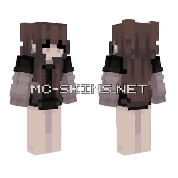 Ewgrill Girl Minecraft skin, front and back