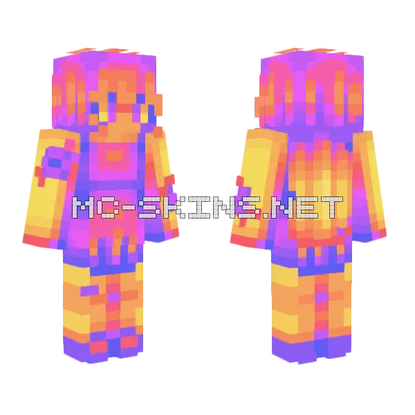 Experiment Minecraft skin, front and back