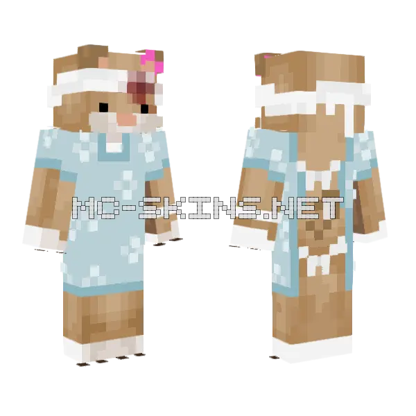 Experiment Lab Hamster Minecraft skin, front and back