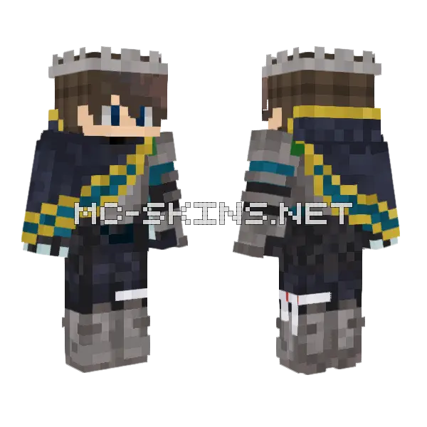 Explorer Boi Armor 2 Minecraft skin, front and back