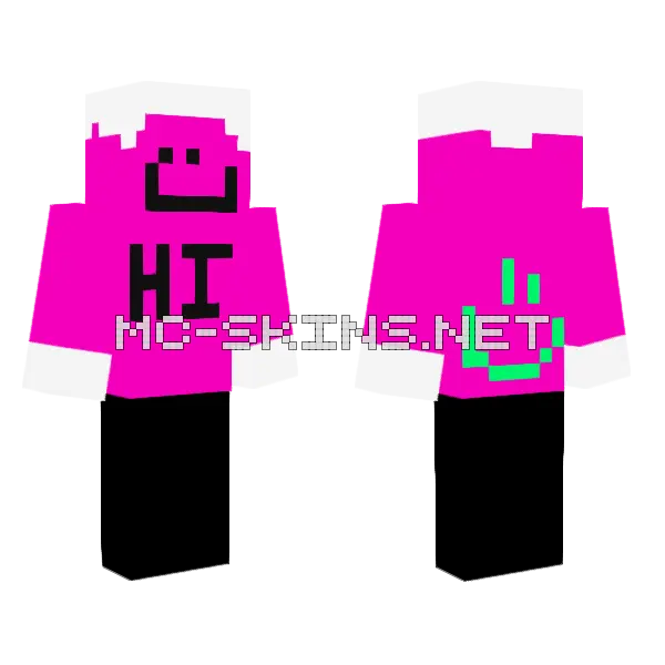 Explorer Camman18 Lego Minecraft skin, front and back