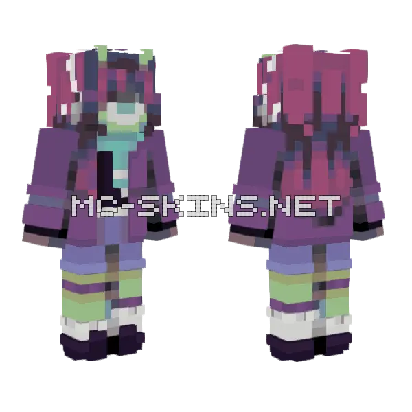 Extraterrestrial SFA 46 Minecraft skin, front and back