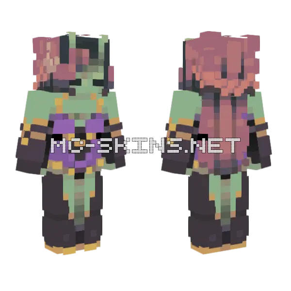 Extraterrestrial Witch Skin Minecraft skin, front and back