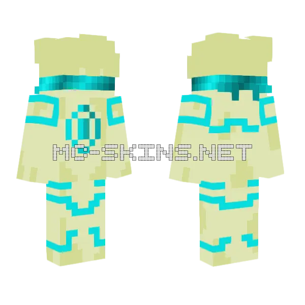 Eye Armor Trim Minecraft skin, front and back