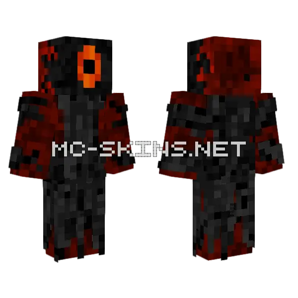 Eye Head Monster Minecraft skin, front and back