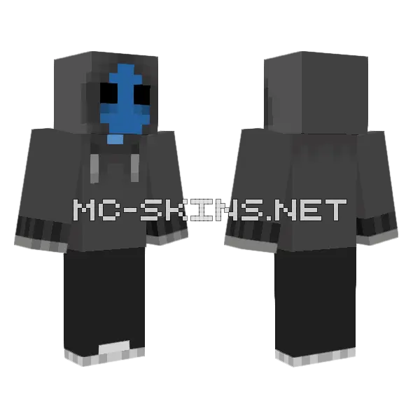 Eyeless Jack Minecraft skin, front and back