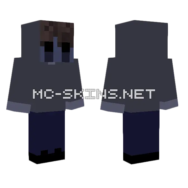 Eyeless Jack Minecraft skin, front and back