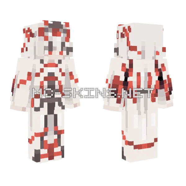 Eyes Ce Minecraft skin, front and back