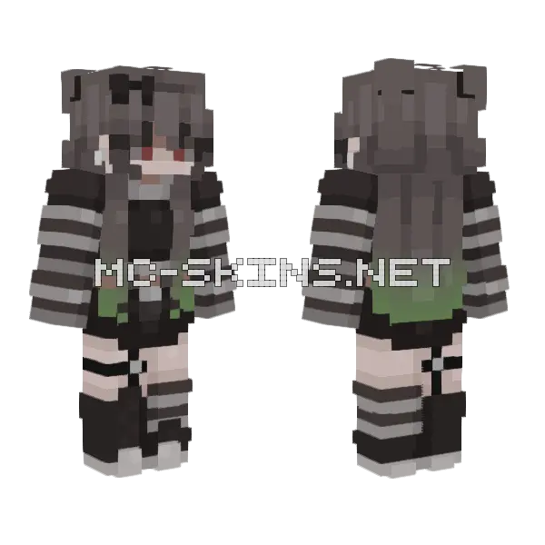 Eyes Of Blood Minecraft skin, front and back