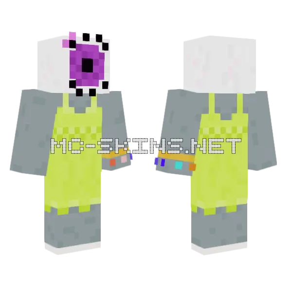 Eyevan Minecraft skin, front and back